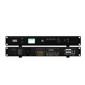 1U 带显示屏网络化功放（80W) ZR-8208